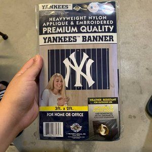 New York‎ Yankees MLB Flag Only 3ftx2ft Applique and Embroidered Flag Banner